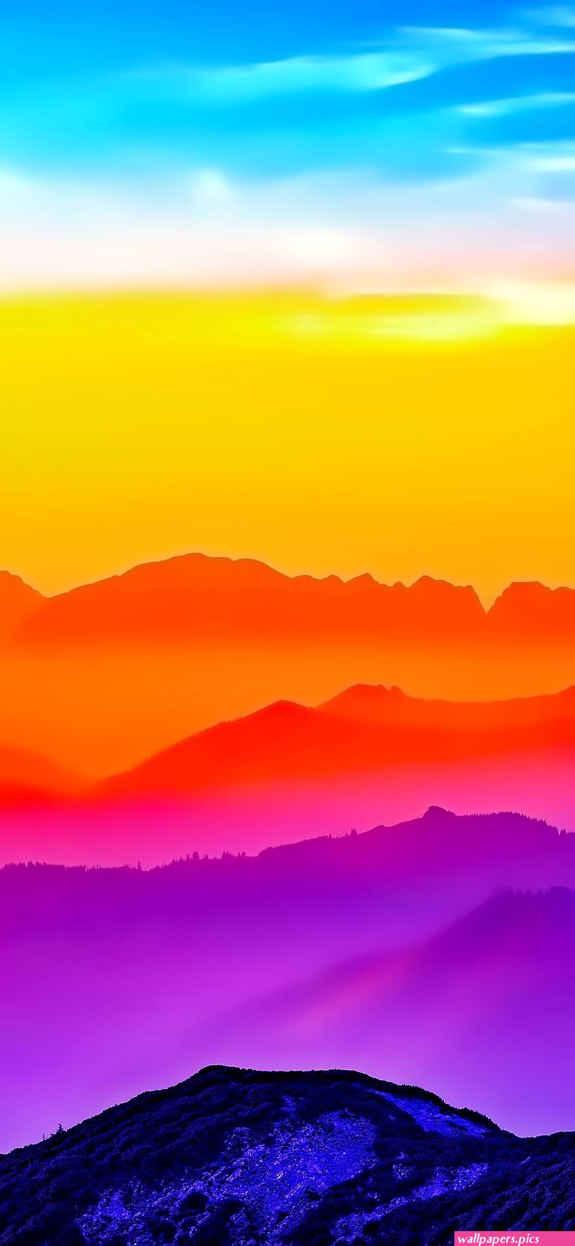Vivid colors iPhone wallpaper pack