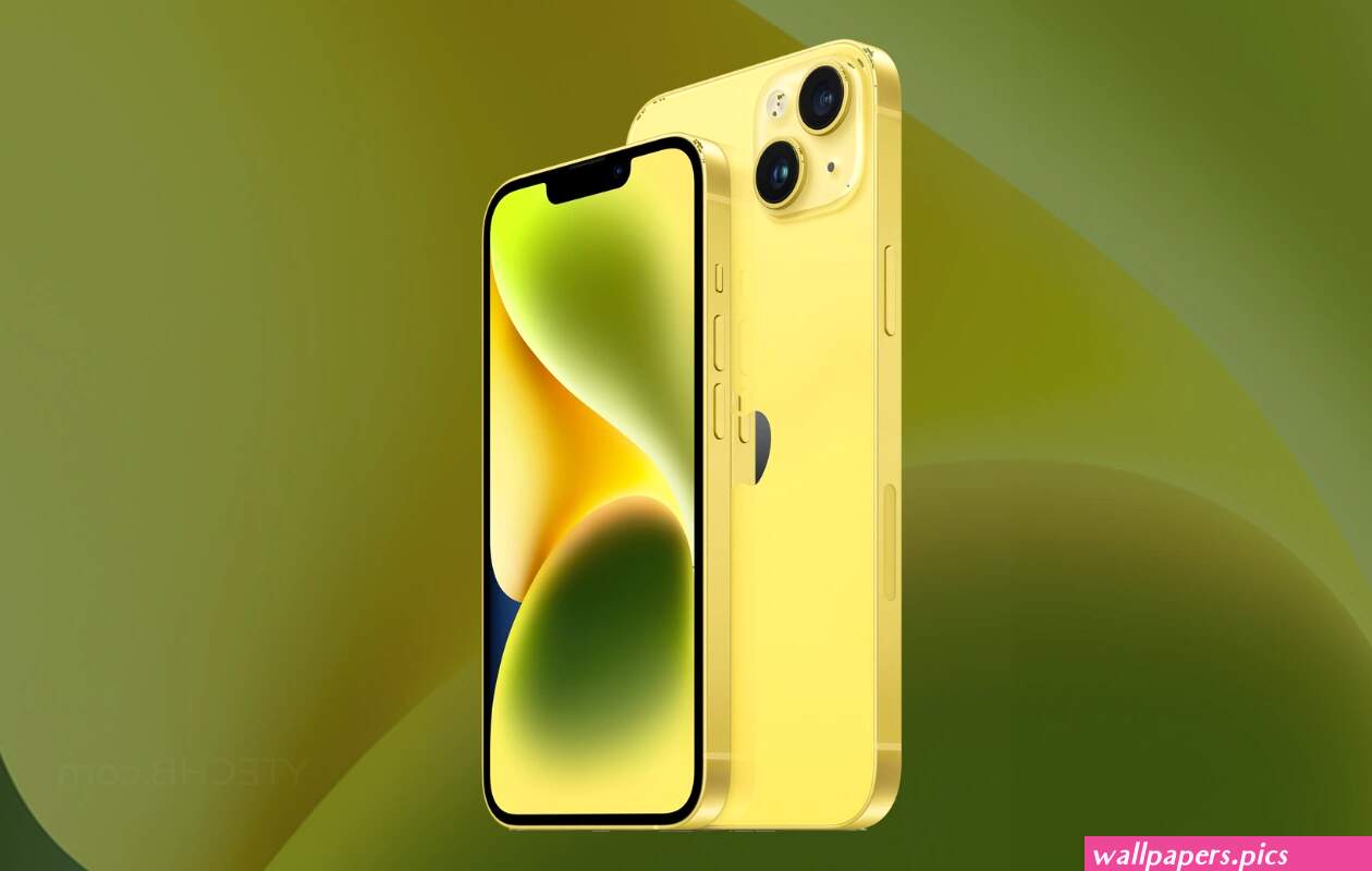 Download iPhone 14 Yellow Wallpapers in High Quality! | Wallpapers.Pics