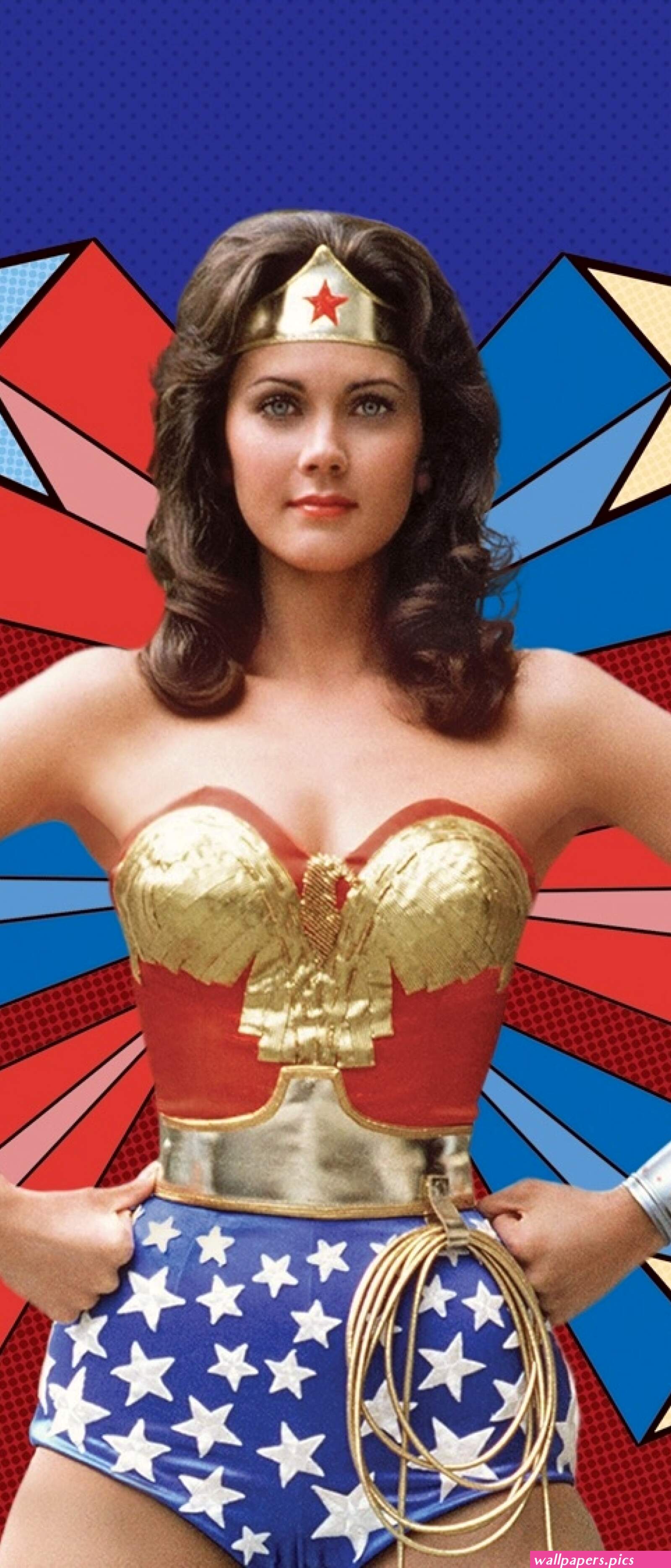 1644x3840 Resolution Lynda Carter as Wonder Woman 1644x3840 Resolution Wallpaper