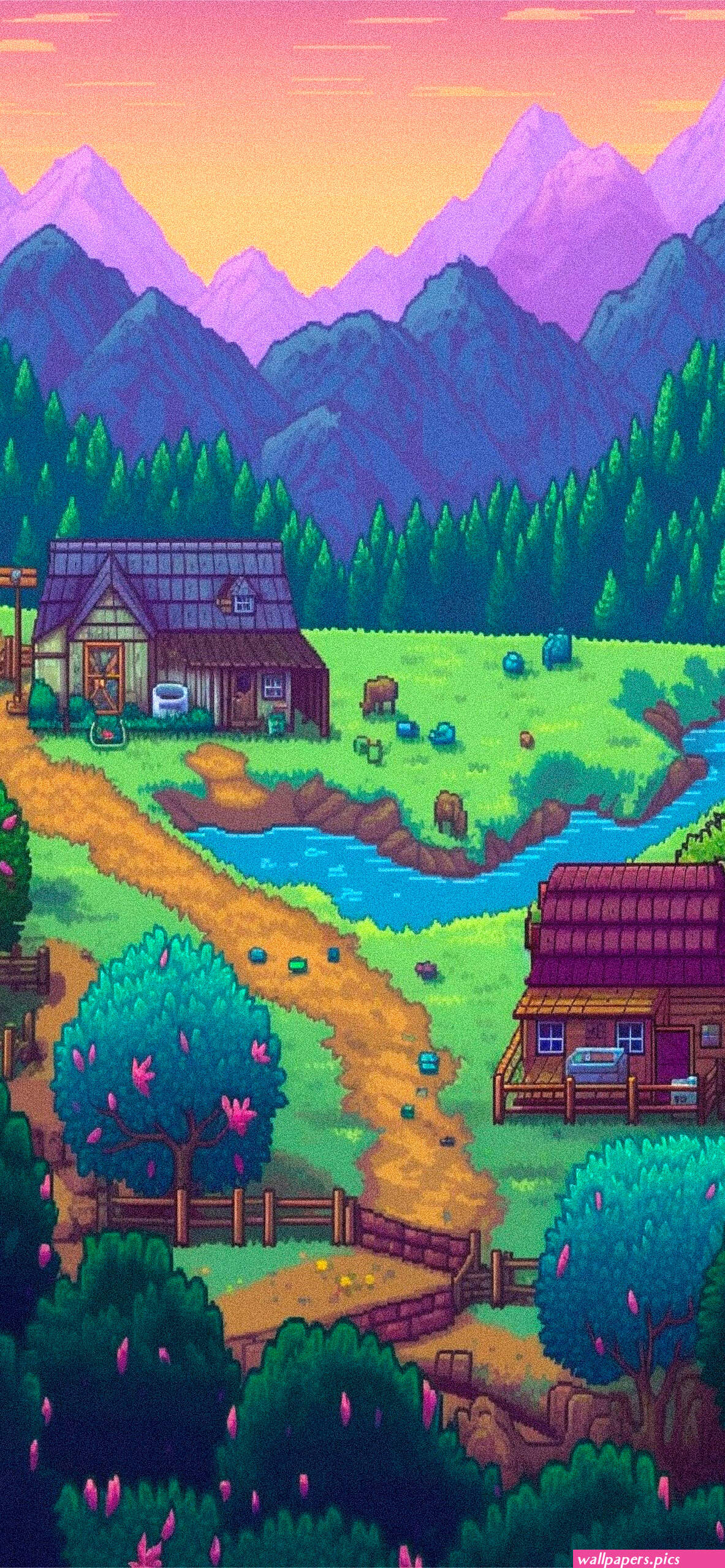 Stardew Valley stars simple background space minimalism purple ...