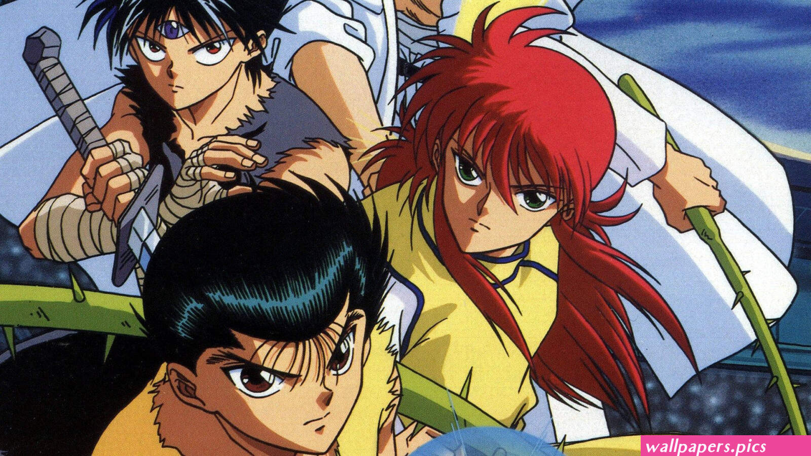 Kurama Youko angel art genkai hiei kazuma kuwabara nature plant yu yu ...