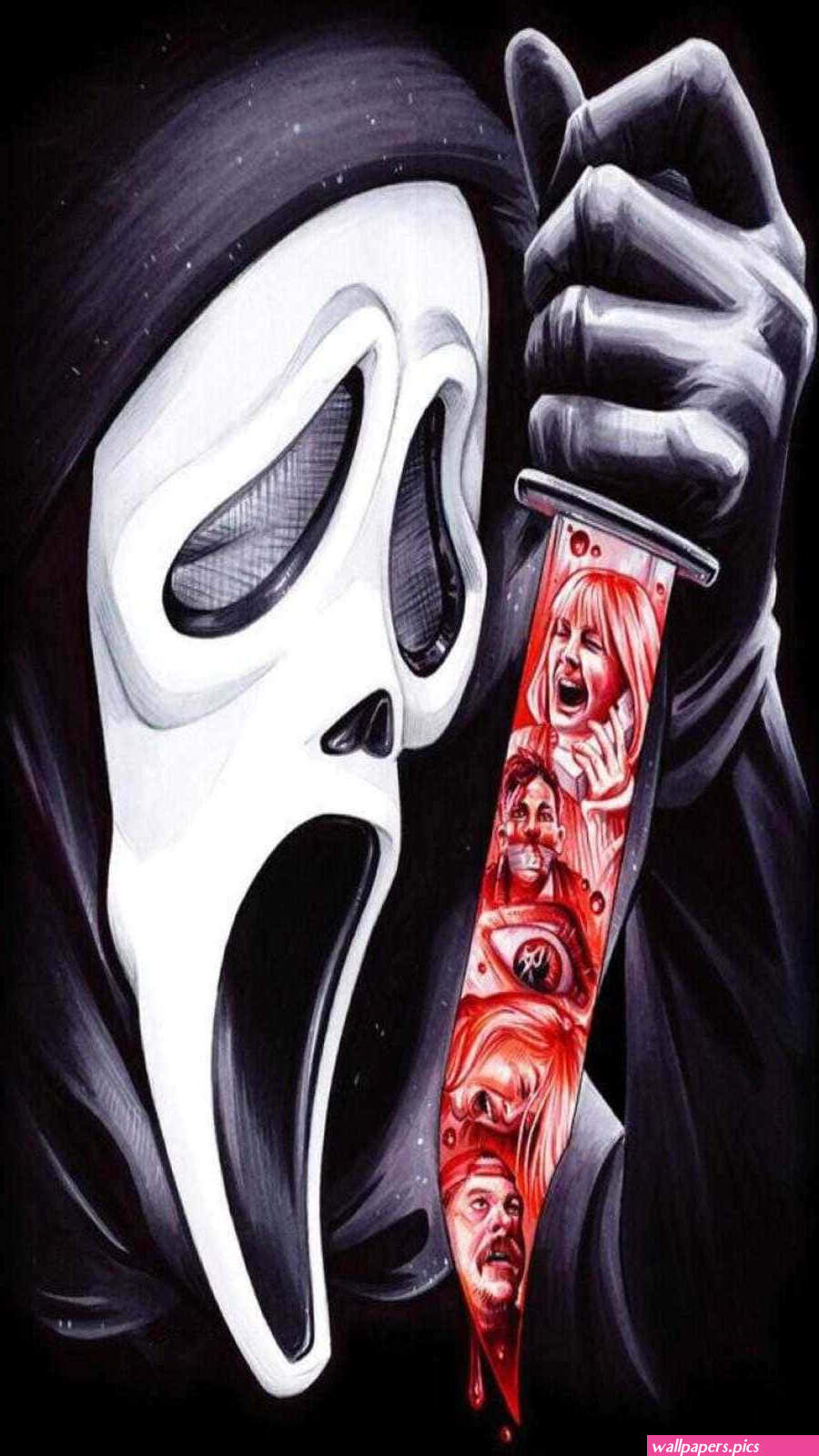 Ghostface Wallpaper Aesthetic Wallpaperspics 