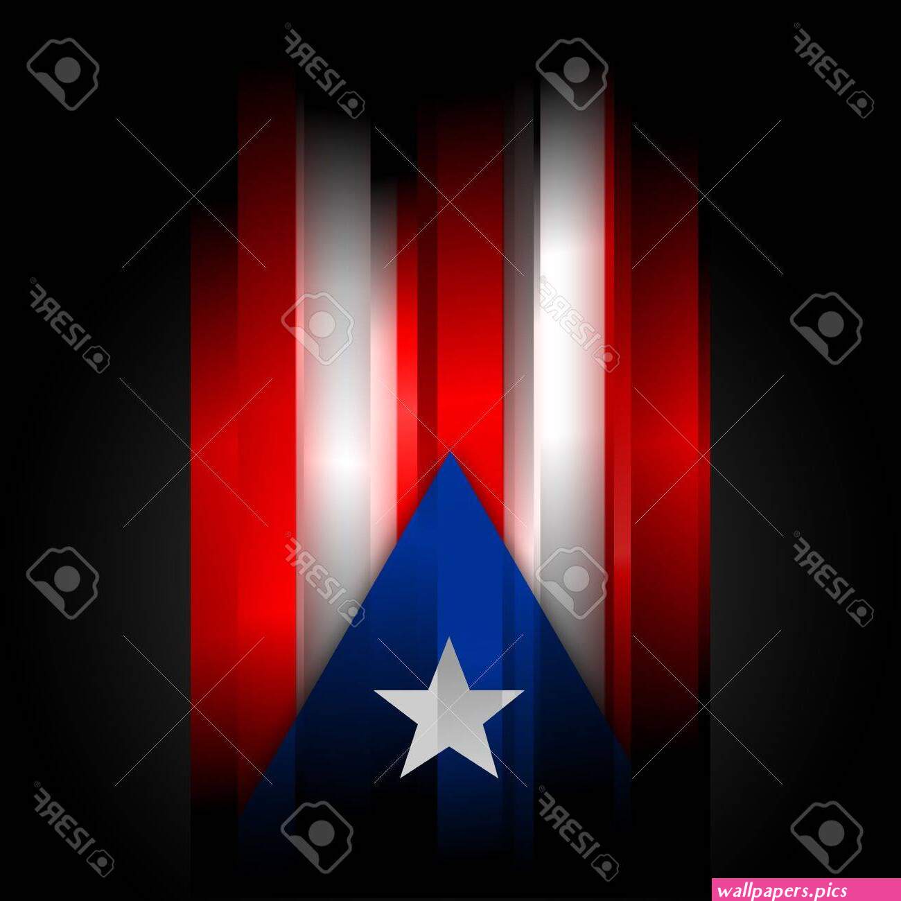 The Abstract Puerto Rico Flag On Black Background Stock Photo Picture and Royalty Free Image. Image 5314949.