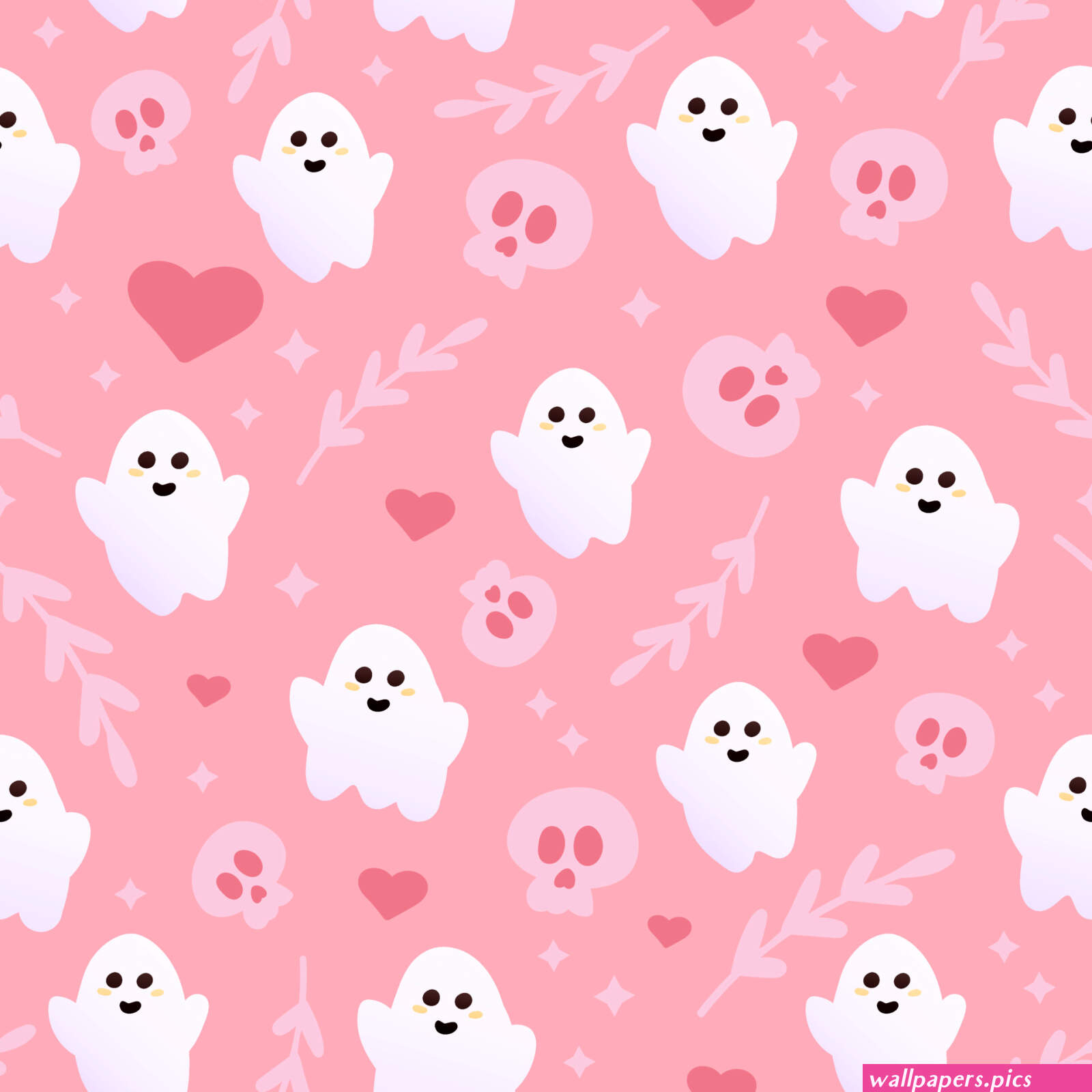 cute pink halloween wallpaper | Wallpapers.Pics